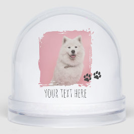 Gepersonaliseerde Pet Paws Photo Cup Custom Afbeel Sneeuwbol