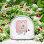 Gepersonaliseerde Pet Paws Photo Cup Custom Afbeel Sneeuwbol (Kerstmis)