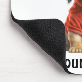 Gepersonaliseerde Pet Photo Boss Dog Muismat (Hoek)