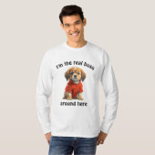 Gepersonaliseerde Pet Photo Boss Dog T-shirt (Voorkant volledig)