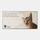 Gepersonaliseerde Pet Photo Cat Hondenliefhebber S Bureaumat (Voorkant)