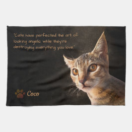 Gepersonaliseerde Pet Photo Cat Hondenliefhebber S Theedoek