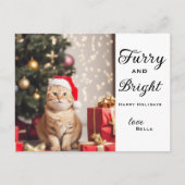  Gepersonaliseerde Pet Photo Christmas Kaart (Voorkant)