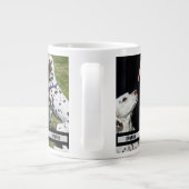 Gepersonaliseerde Pet Photo Collage Mobiele Telefo Grote Koffiekop (Achterkant)