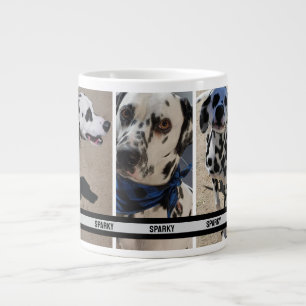 Gepersonaliseerde Pet Photo Collage Mobiele Telefo Grote Koffiekop
