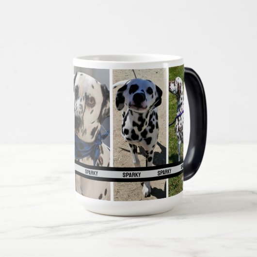 Gepersonaliseerde Pet Photo Collage Mobiele Telefo Magische Mok (Voorkant rechts)