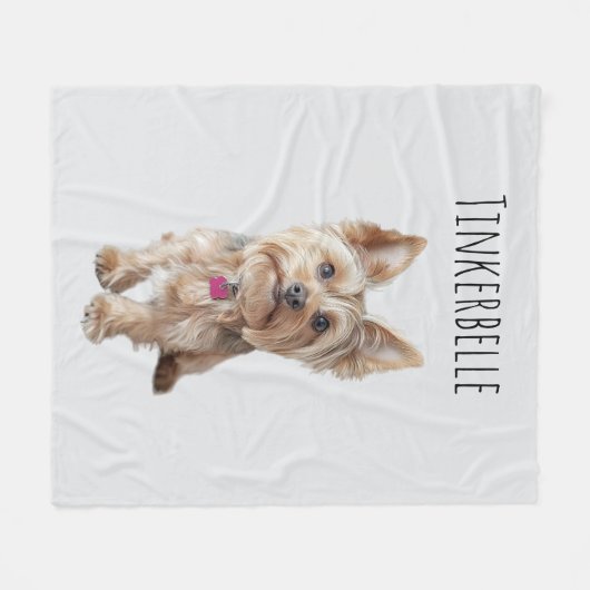 Gepersonaliseerde Pet Photo Fleece Deken (Voorkant (Horizontaal))