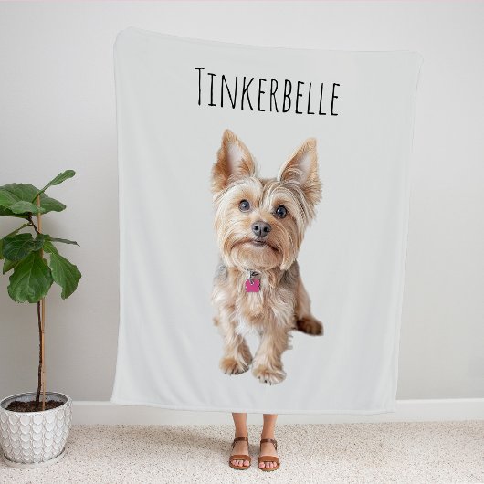 Gepersonaliseerde Pet Photo Fleece Deken