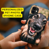 Gepersonaliseerde Pet Photo Hond Kat Naam iPhone C Case-Mate iPhone Case