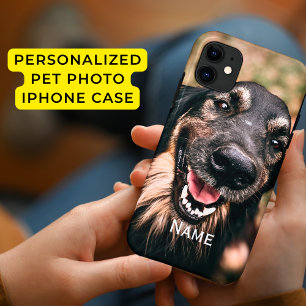 Gepersonaliseerde Pet Photo Hond Kat Naam iPhone C Case-Mate iPhone Case