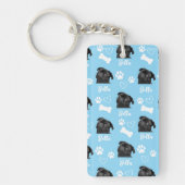 Gepersonaliseerde Pet Photo Hondenliefhebber Insta Sleutelhanger (Voorkant)