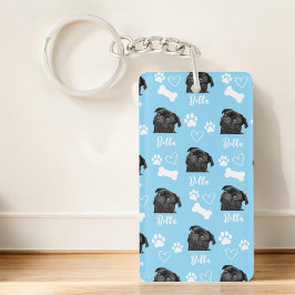 Gepersonaliseerde Pet Photo Hondenliefhebber Insta Sleutelhanger