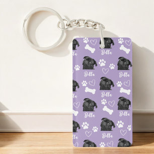 Gepersonaliseerde Pet Photo Hondenliefhebber Insta Sleutelhanger