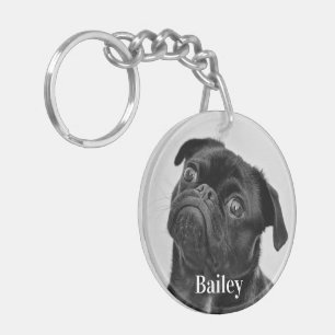Gepersonaliseerde Pet Photo Hondenliefhebber Sleutelhanger