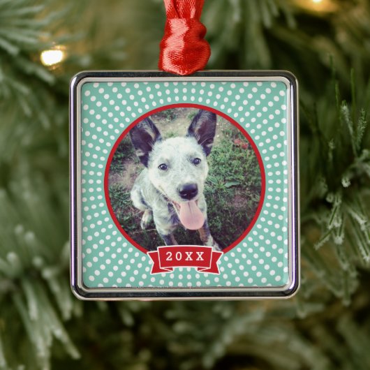 Gepersonaliseerde Pet Photo Keepsake Ornament (Boom)