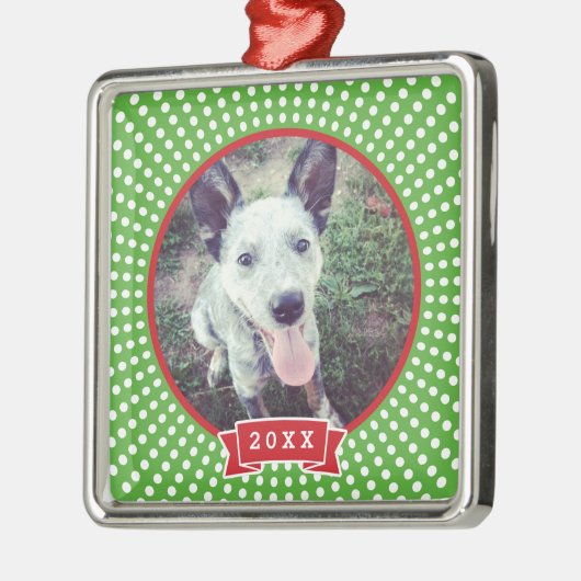 Gepersonaliseerde Pet Photo Keepsake Ornament (Links)