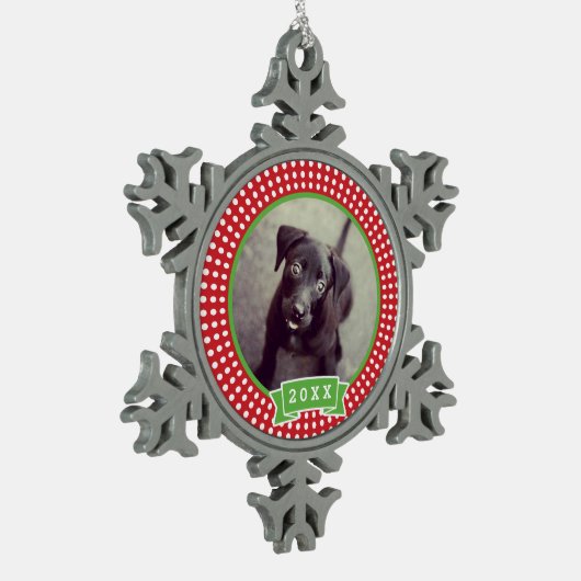 Gepersonaliseerde Pet Photo Keepsake Ornament (Links)