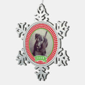 Gepersonaliseerde Pet Photo Keepsake Ornament (Rechts)
