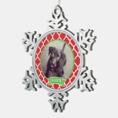 Gepersonaliseerde Pet Photo Keepsake Ornament (Rechts)