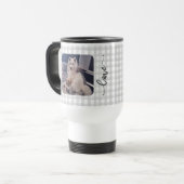 Gepersonaliseerde Pet Photo Love Paw Print Reismok Reisbeker (Voorkant links)