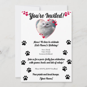 Gepersonaliseerde Pet Photo Paw Prints en Harten D Kaart