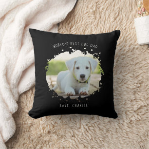 Gepersonaliseerde Pet Photo Splash World's Best Do Kussen