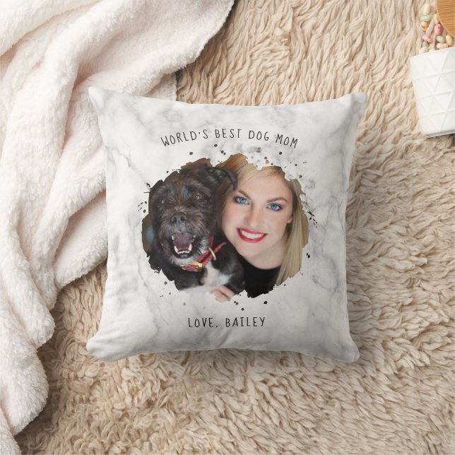 Gepersonaliseerde Pet Photo Splash World's Beste H Kussen (Deken)