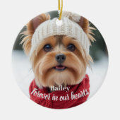 Gepersonaliseerde Pet Photo Sympathy Ornament (Voorkant)