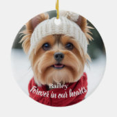 Gepersonaliseerde Pet Photo Sympathy Ornament (Achterkant)