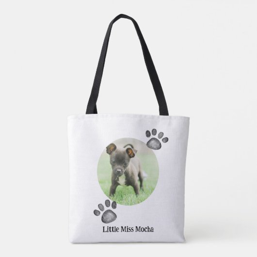 Gepersonaliseerde Pet Photo Tas Gift (Achterkant)