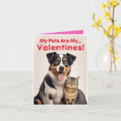 Gepersonaliseerde Pet Photo Valentijnsdag Kaart (Gele Bloem)