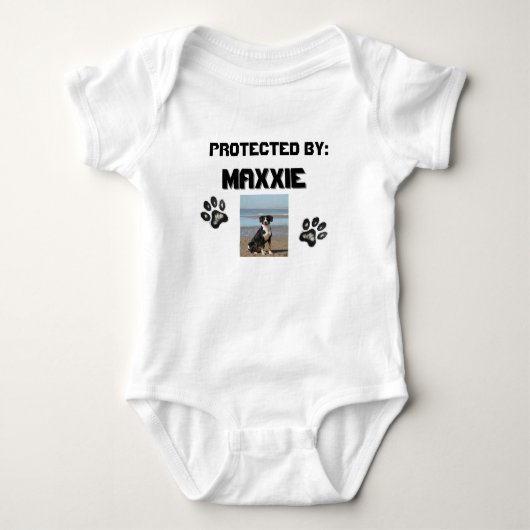 Gepersonaliseerde Pet Protect Baby Dog Cat Custom Romper (Voorkant)