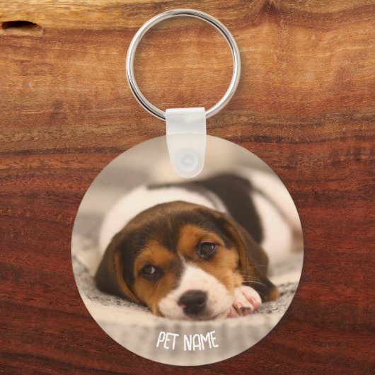 Gepersonaliseerde Pet Sleutelhanger – Aangepaste f (Achterkant)