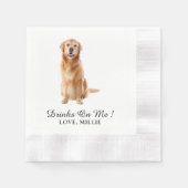 Gepersonaliseerde Pet Wedding Custom bruiloft paar Servet (Voorkant)
