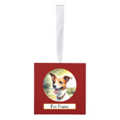 Gepersonaliseerde Pet Wooden Cube Ornament (Rechts)