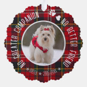 Gepersonaliseerde Pet Xmas Tree Memorial Ornament Kaart (Achterkant)