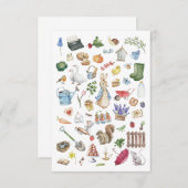 gepersonaliseerde peter de konijn bedankkaart (Voorkant / Achterkant)