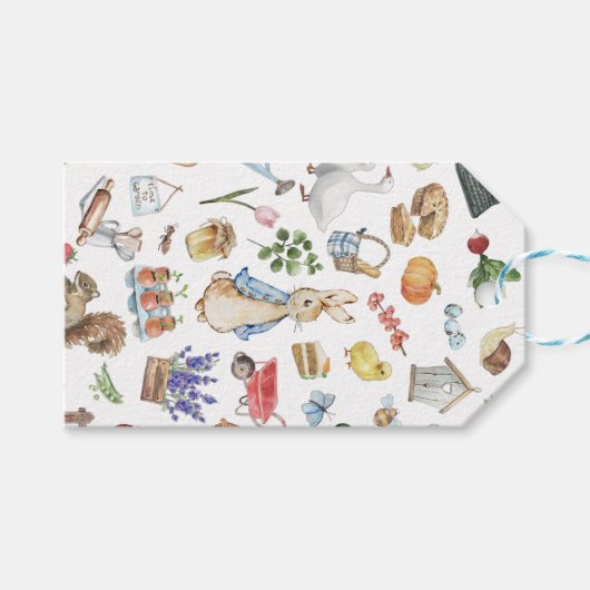 gepersonaliseerde peter de konijn cadeaulabel (Voorkant (Horizontaal))