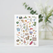 Gepersonaliseerde Peter het konijn Briefkaart (Staand voorkant)