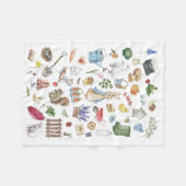 Gepersonaliseerde Peter het konijn Fleece Deken (Voorkant (Horizontaal))