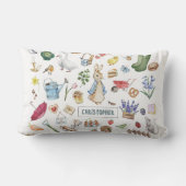 Gepersonaliseerde Peter het konijn Kussen (Achterkant)