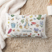 Gepersonaliseerde Peter het konijn Kussen (Deken)