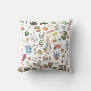 Gepersonaliseerde Peter het konijn Kussen