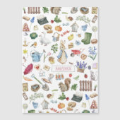 Gepersonaliseerde Peter het konijn Magnetische Uitnodiging (Voorkant)