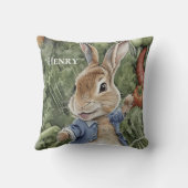 Gepersonaliseerde Peter Rabbit Beatrix Potter Nurs Kussen (Achterkant)