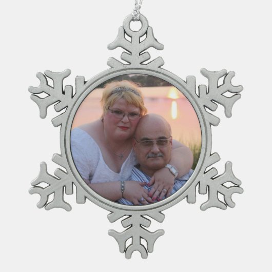 Gepersonaliseerde Peuter Snowflake ornament (Voorkant)