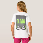 Gepersonaliseerde peuterkleding – Aangepaste naam  T-shirt (Achterkant volledig)