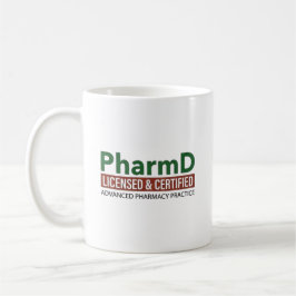Gepersonaliseerde PharmD Gecertificeerd En Geregis Koffiemok
