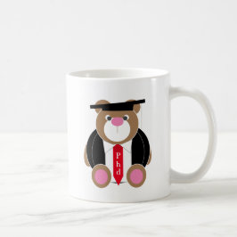 Gepersonaliseerde PhD schattige teddybeer Koffiemok