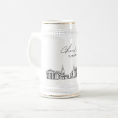 Gepersonaliseerde Philadelphia Gift Skyline Beer S Bierpul (Voorkant links)